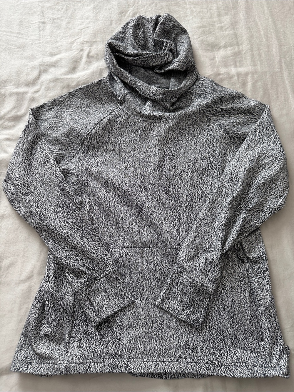 lululemon athletica Gray Heather Rulu Cowl Neck Pullover